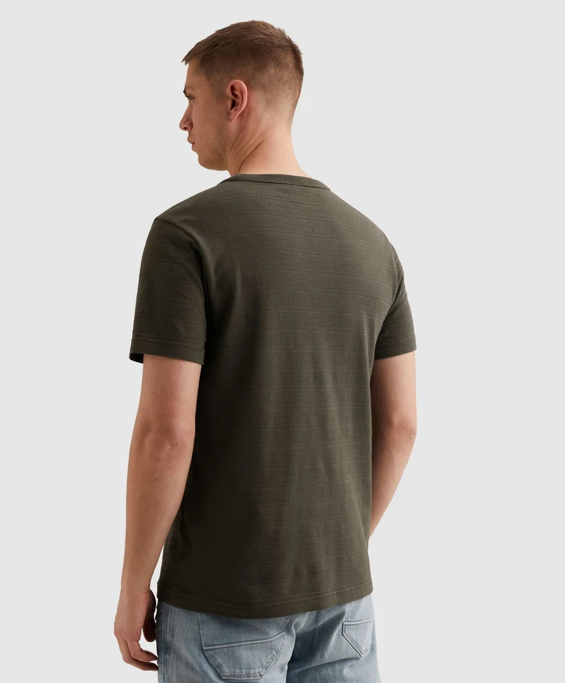 PME Legend T-shirt Jacquard Gestreept