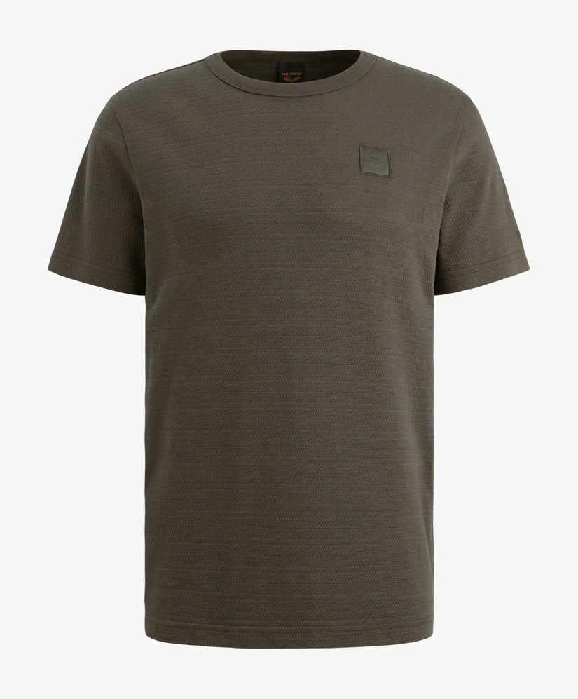 PME Legend T-shirt Jacquard Gestreept