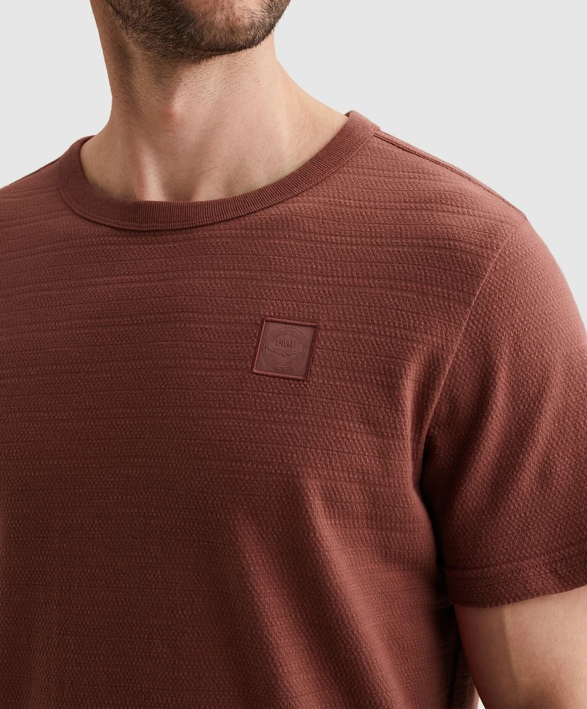 PME Legend T-shirt Jacquard Gestreept