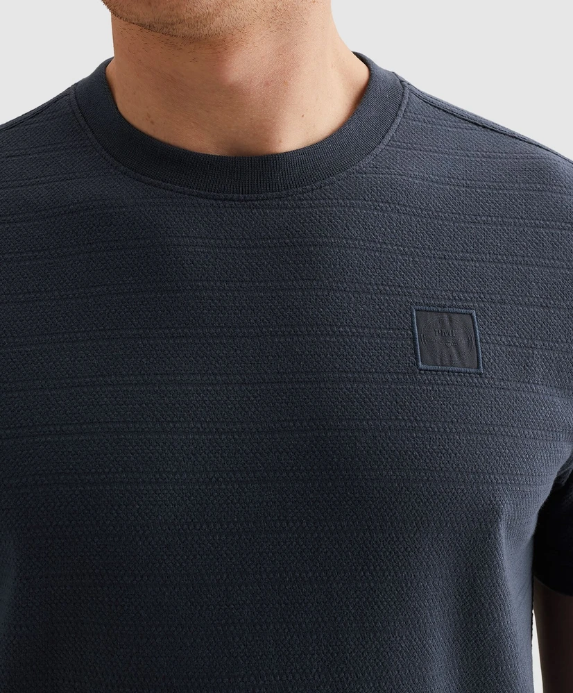 PME Legend T-shirt Jacquard Gestreept