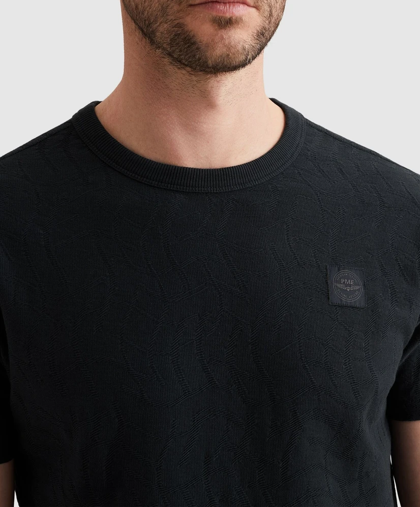 PME Legend T-shirt Jacquard Patroon