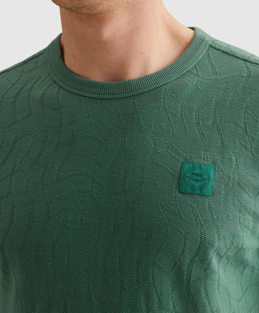 PME Legend T-shirt Jacquard Patroon