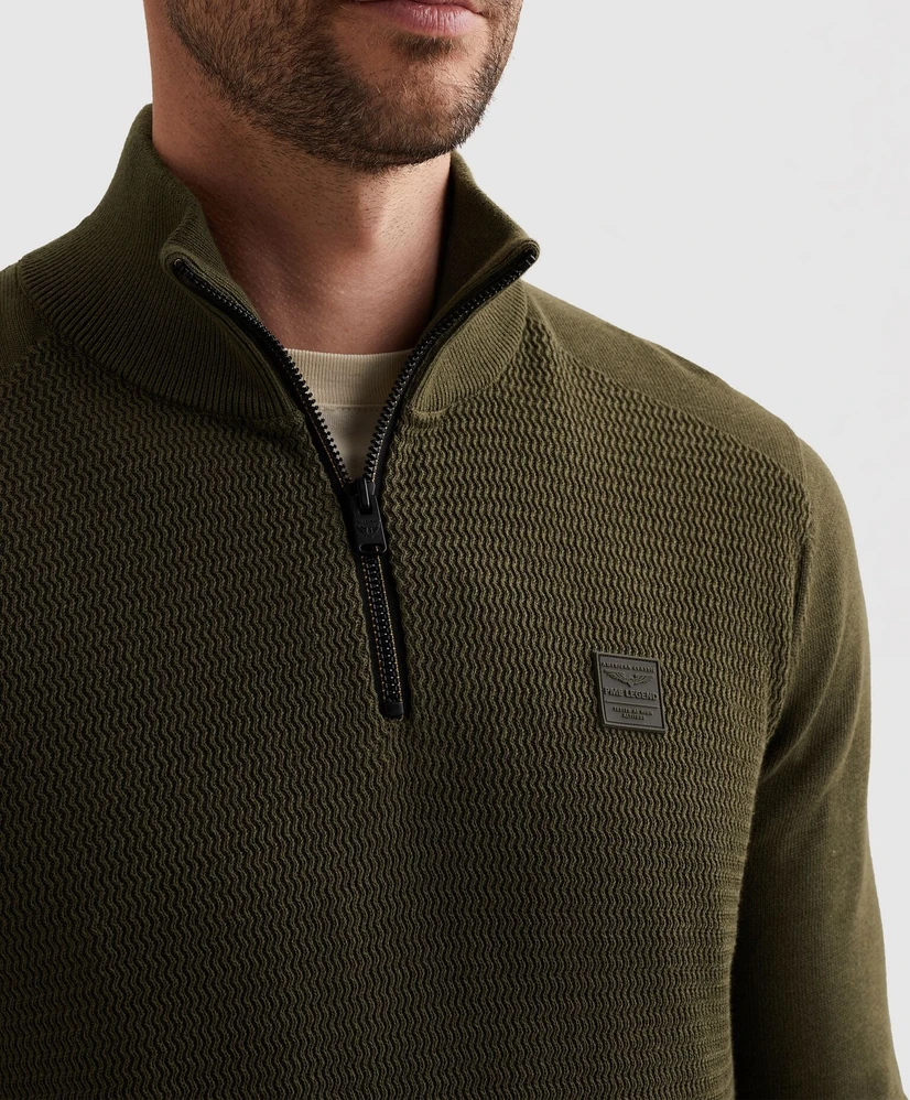 PME Legend Trui Half-Zip Logo Patch