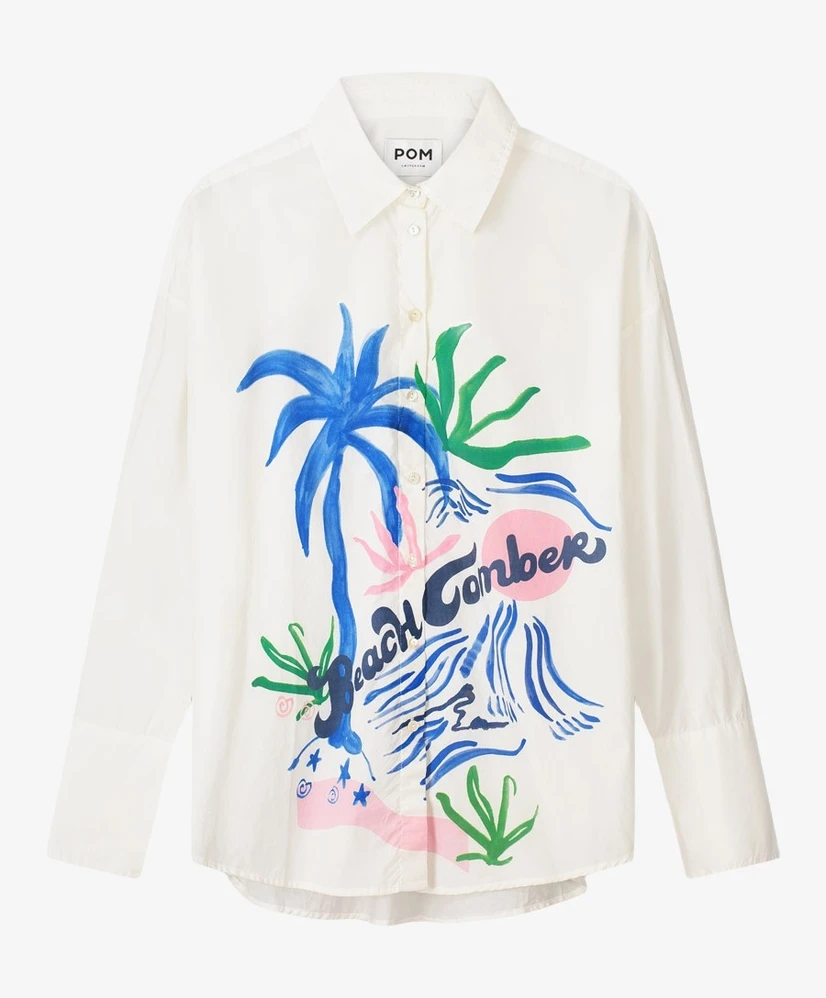 POM Amstedam Blouse Poplin Beachcomber