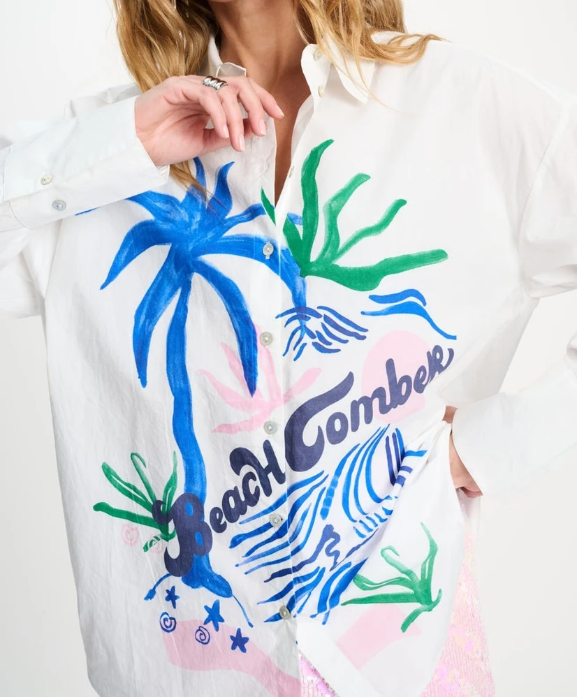POM Amstedam Blouse Poplin Beachcomber