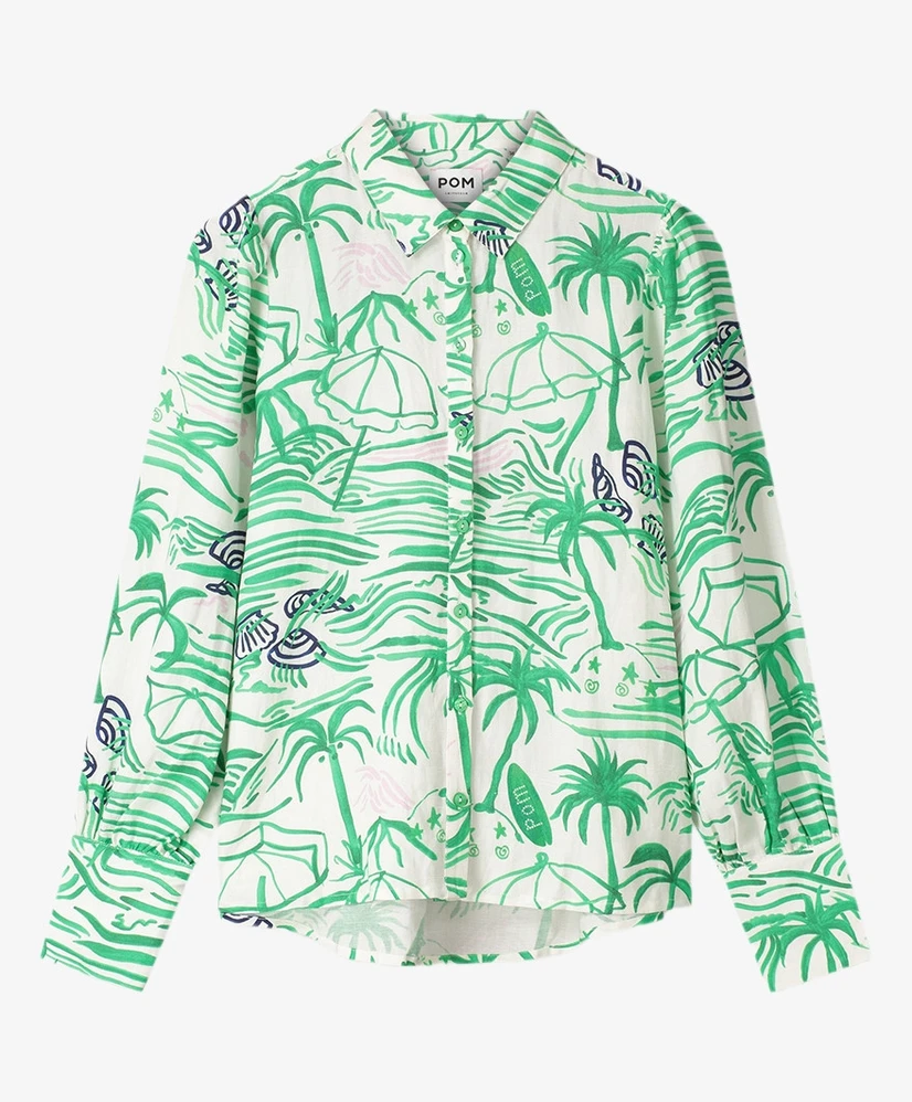 POM Amsterdam Blouse Beach Vibes