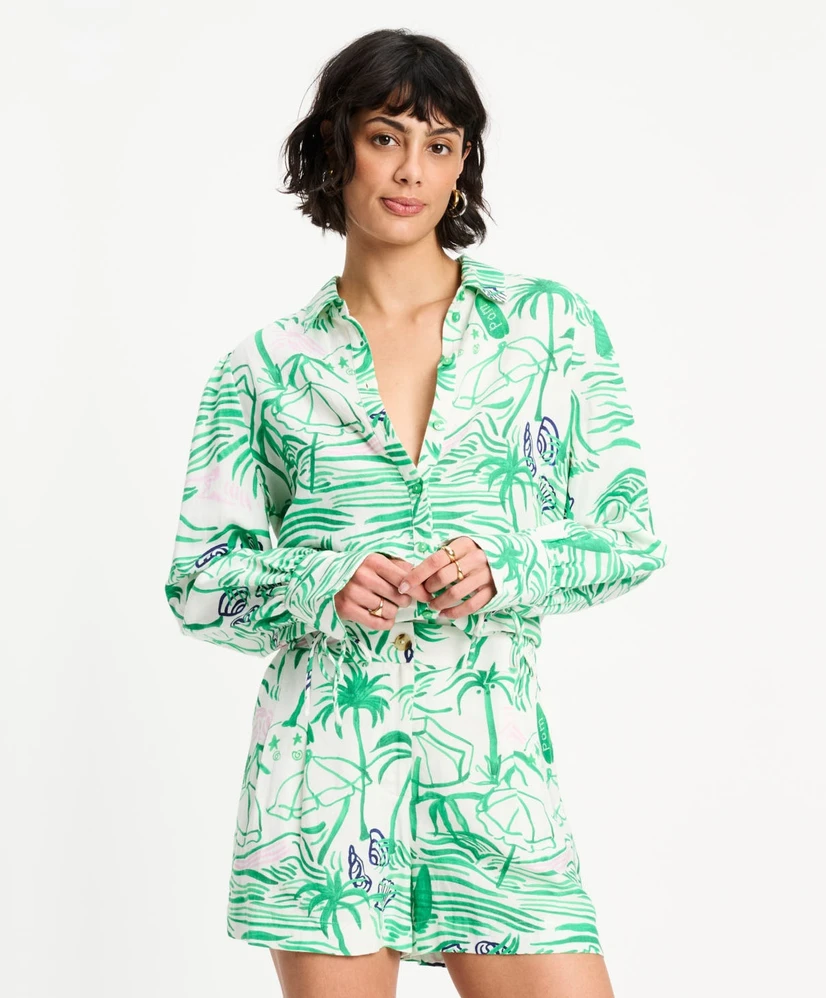 POM Amsterdam Blouse Beach Vibes