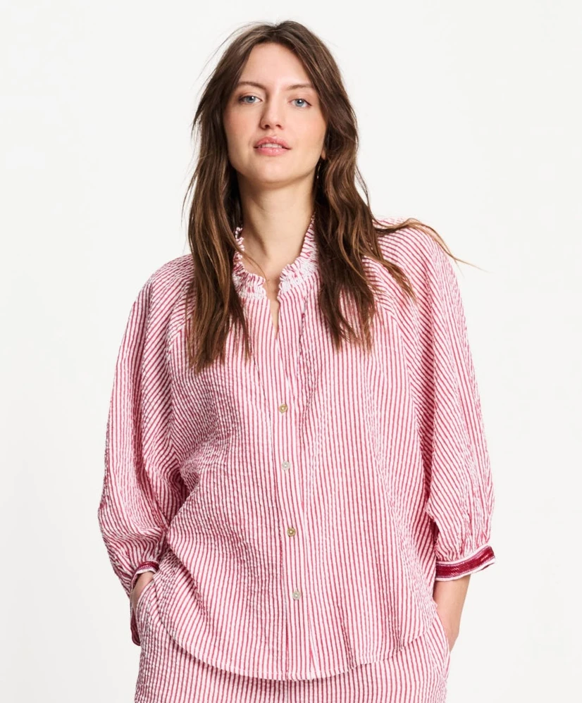 POM Amsterdam Blouse Seersucker