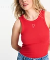 POM Amsterdam Tanktop Rib Bloom