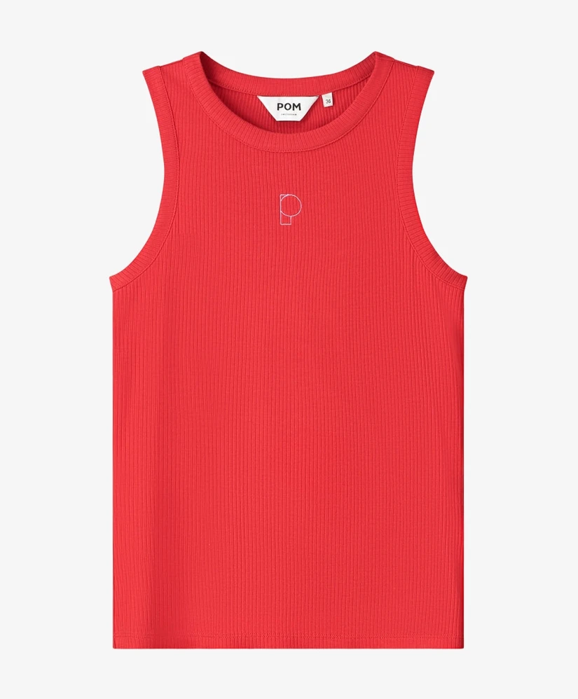 POM Amsterdam Tanktop Rib Bloom