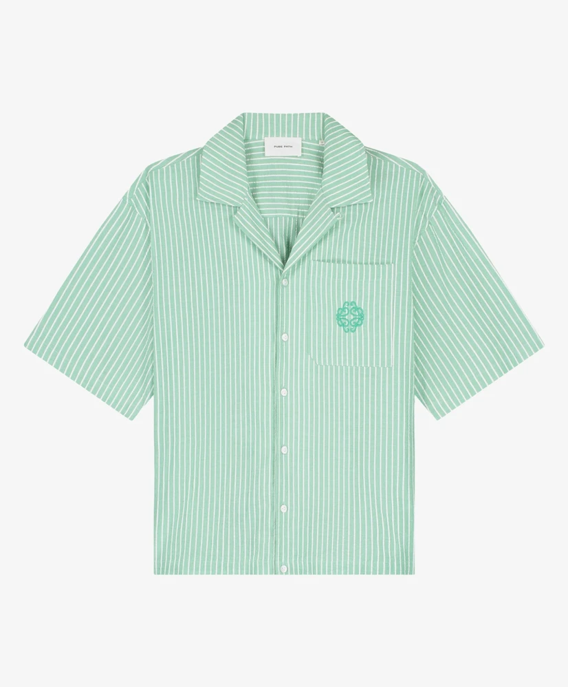 Pure Path Overhemd Striped Cotton