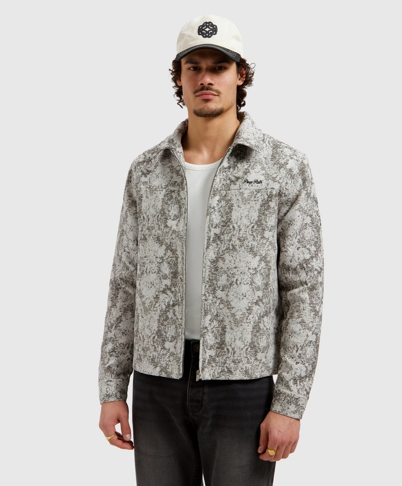 Pure Path Overshirt Jacquard Zipped
