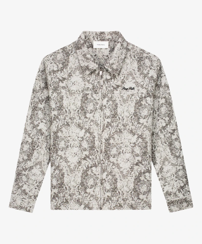 Pure Path Overshirt Jacquard Zipped