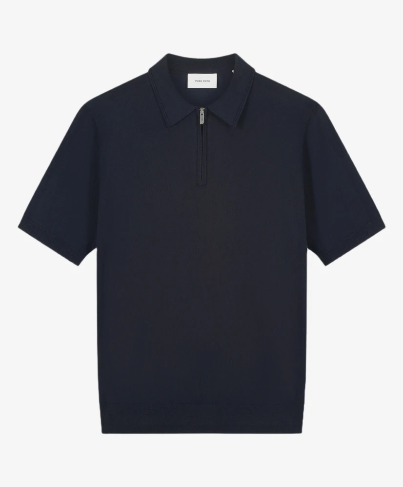 Pure Path Polo Zip Knitted