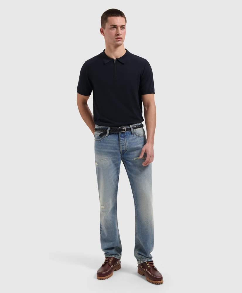 Pure Path Polo Zip Knitted