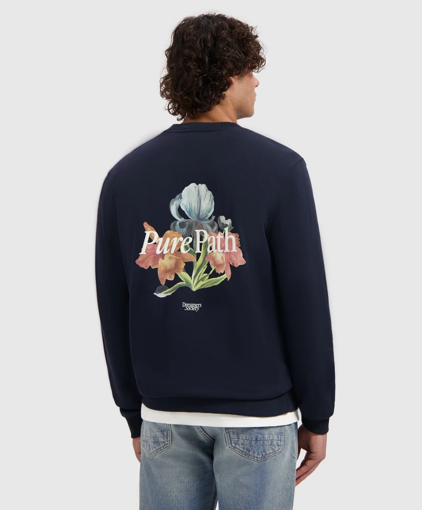 Pure Path Sweater Trio Of Flowers
