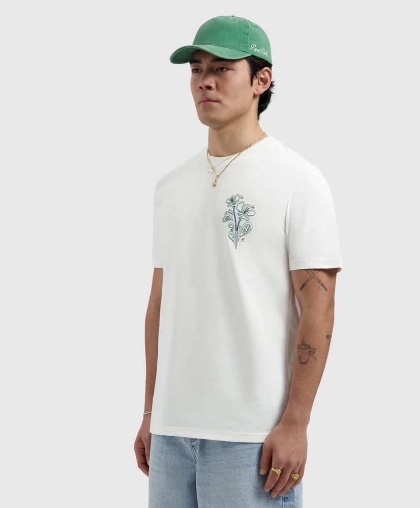 Pure Path T-shirt Embroidered Flower