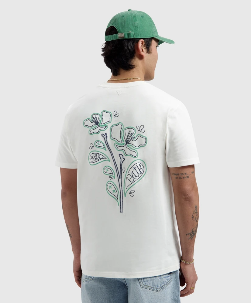 Pure Path T-shirt Embroidered Flower