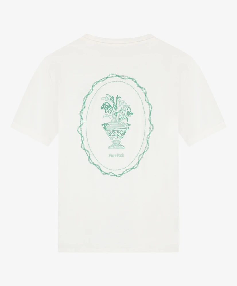 Pure Path T-shirt Embroidered Vase