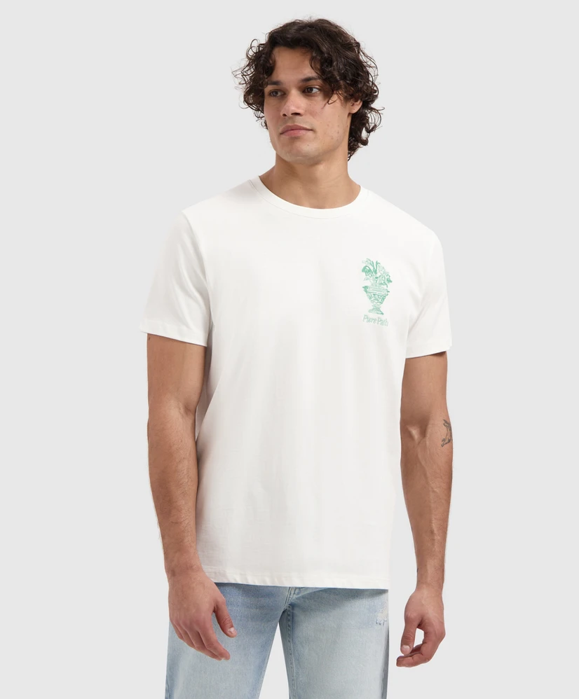 Pure Path T-shirt Embroidered Vase