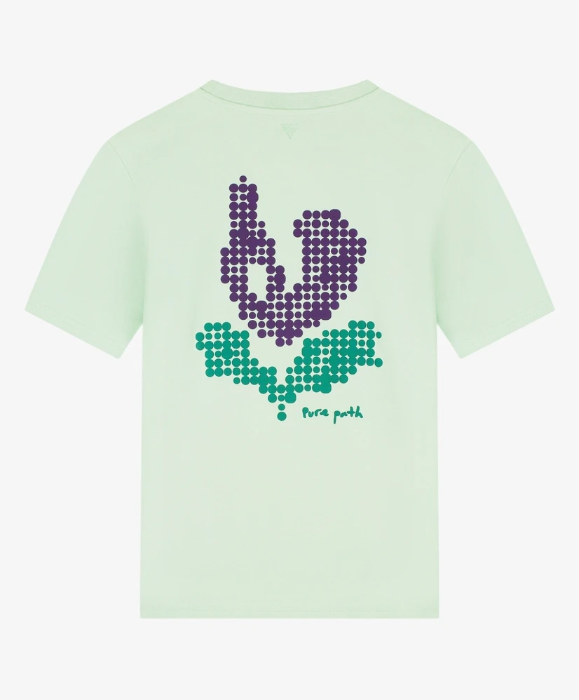 Pure Path T-shirt Pixel Flower