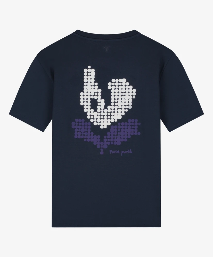 Pure Path T-shirt Pixel Flower