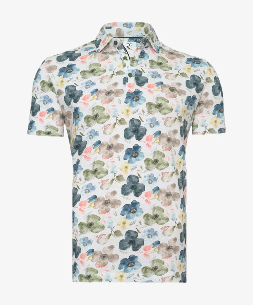 R2 Amsterdam Polo Bloemenprint