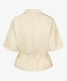 Red Button Blouse Drew Drawstring