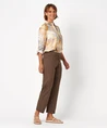 RELAXED by TONI Broek 7/8 Scarlet Wide Leg