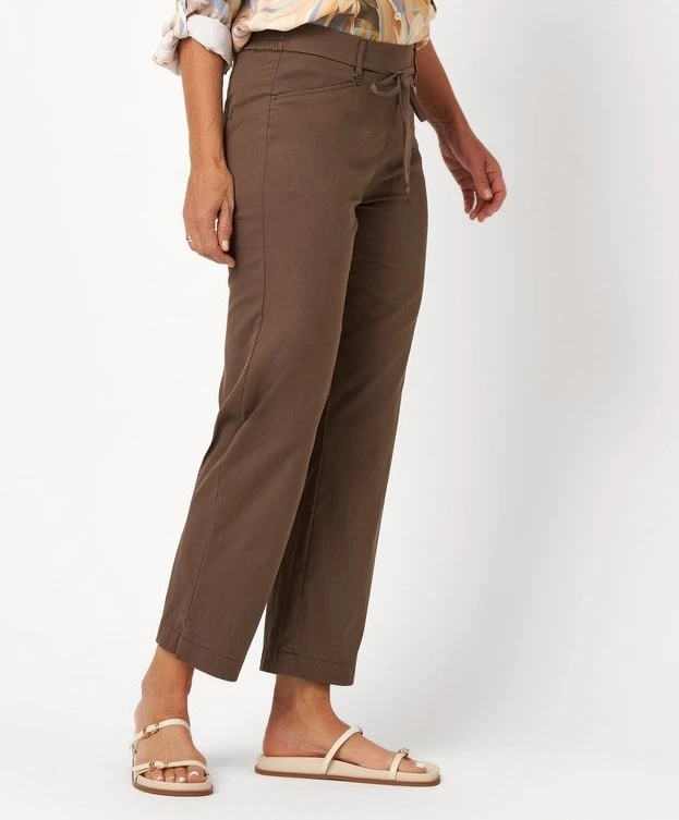RELAXED by TONI Broek 7/8 Scarlet Wide Leg