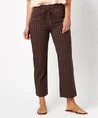 RELAXED by TONI Broek 7/8 Striped Scarlet