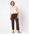 RELAXED by TONI Broek 7/8 Striped Scarlet