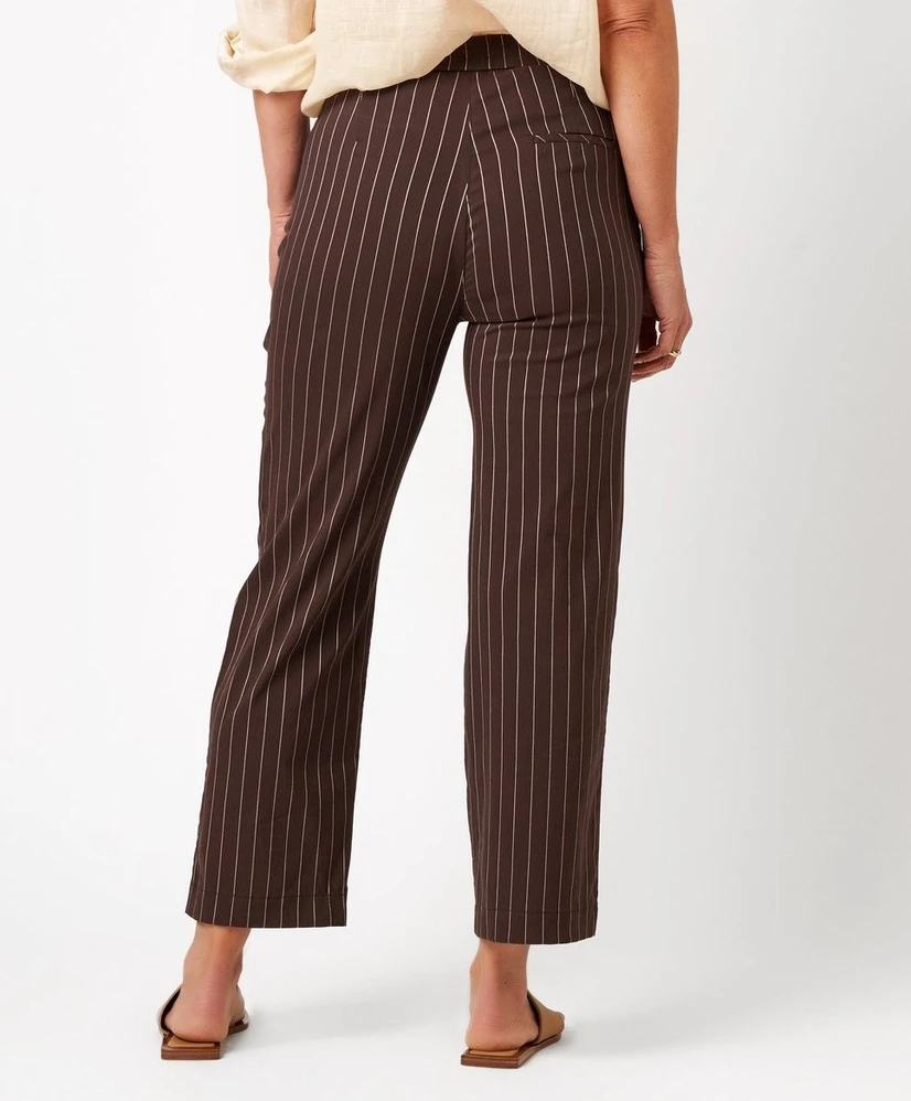 RELAXED by TONI Broek 7/8 Striped Scarlet