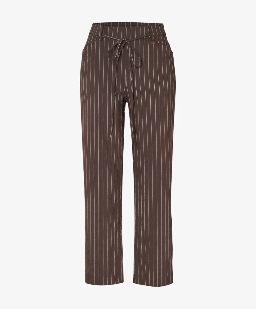 RELAXED by TONI Broek 7/8 Striped Scarlet