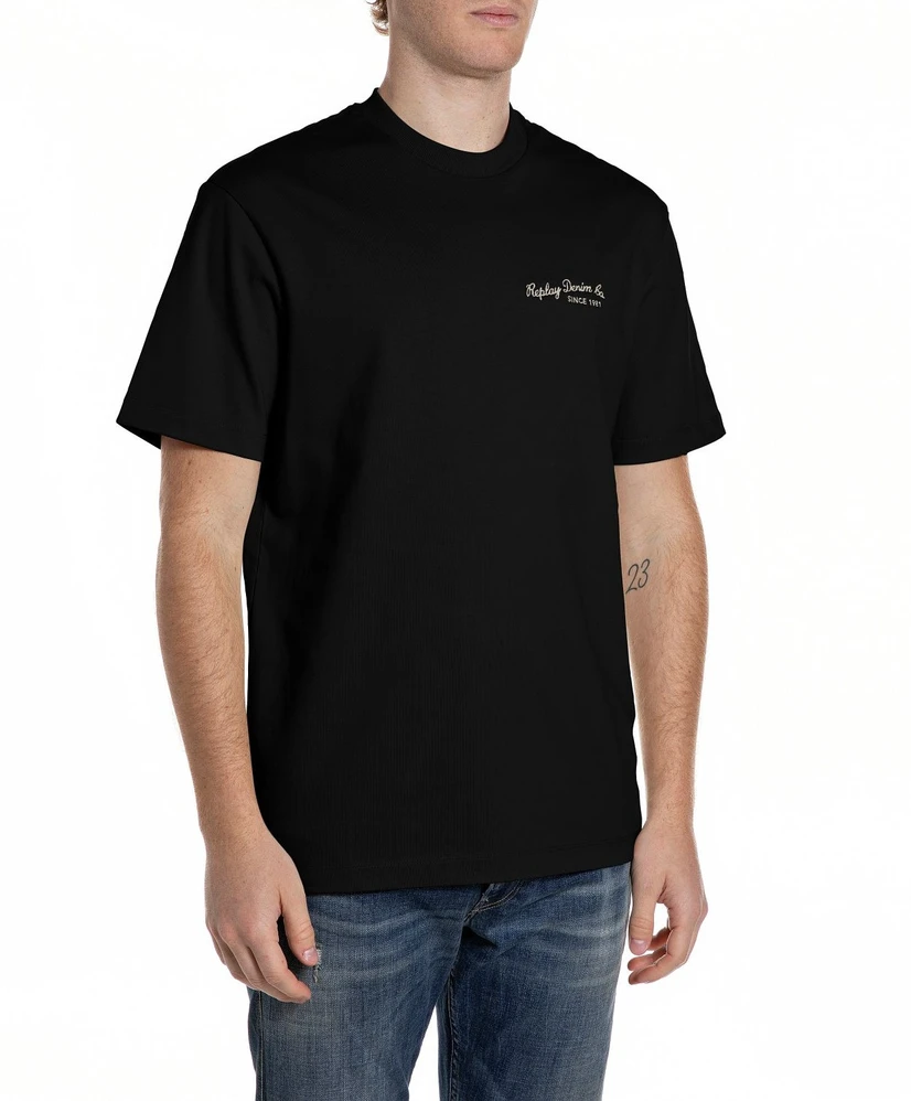 Replay T-shirt Lettering Embroidery