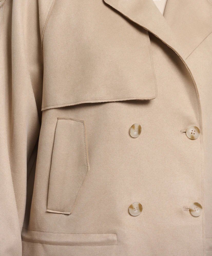 Rino & Pelle Trenchcoat Cropped