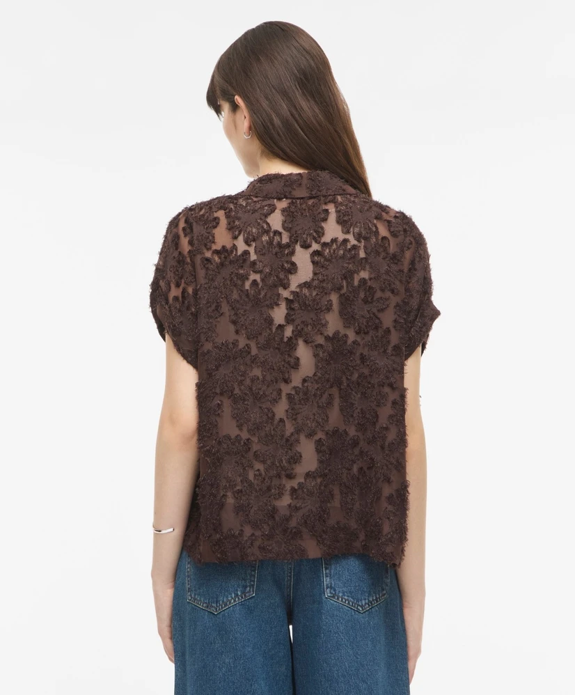ROUGE EDIT Blouse LM ROUKYOTO S/S SHIRT/2