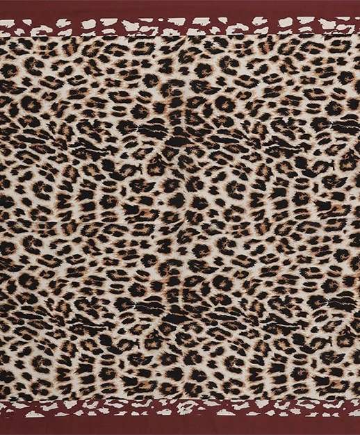 Sarlini Sjaal Vierkant Leopard