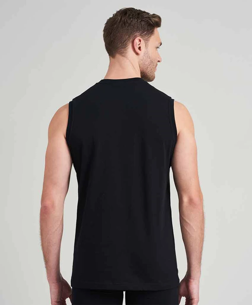 Schiesser Muscle Shirt 2-Pack Zwart