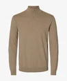 Selected Men Half Zip Trui Berg