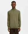 Selected Men Half Zip Trui Berg