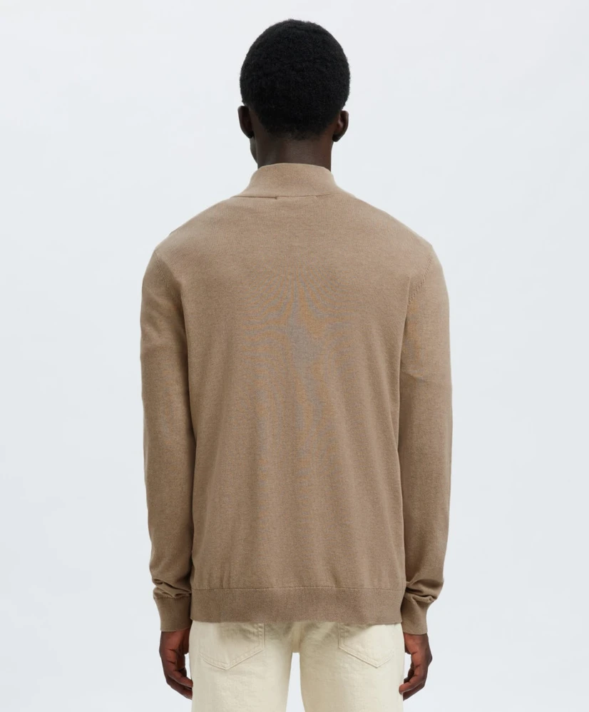 Selected Men Half Zip Trui Berg