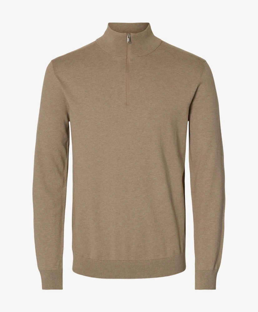 Selected Men Half Zip Trui Berg