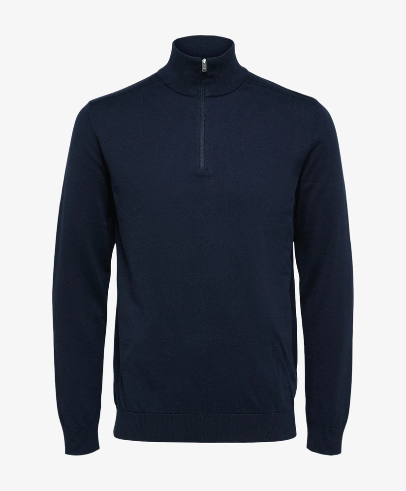 Selected Men Half Zip Trui Berg