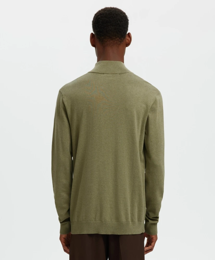 Selected Men Half Zip Trui Berg