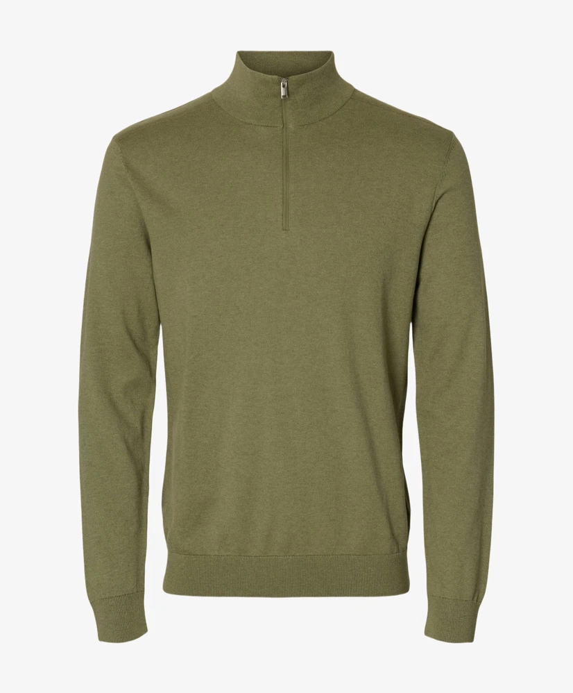 Selected Men Half Zip Trui Berg