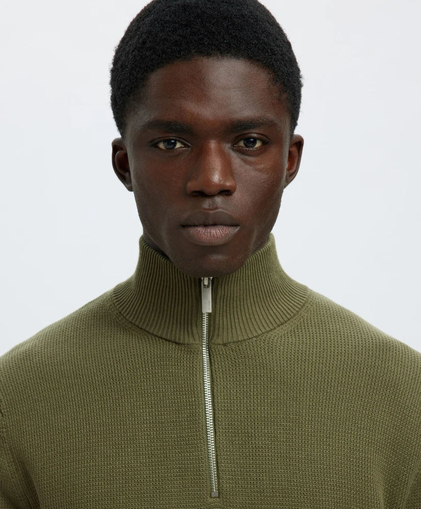 Selected Men Half Zip Trui Dane