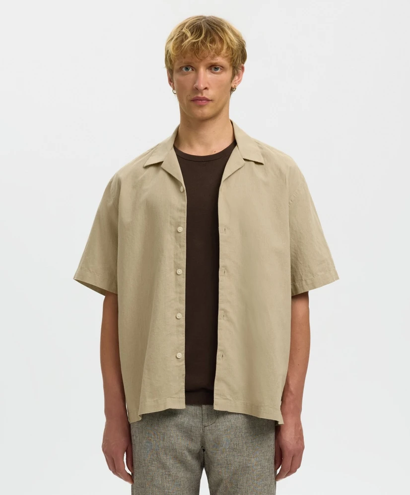 Selected Men Overhemd Linnenmix