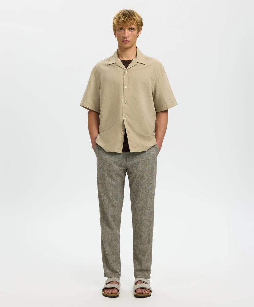 Selected Men Overhemd Linnenmix