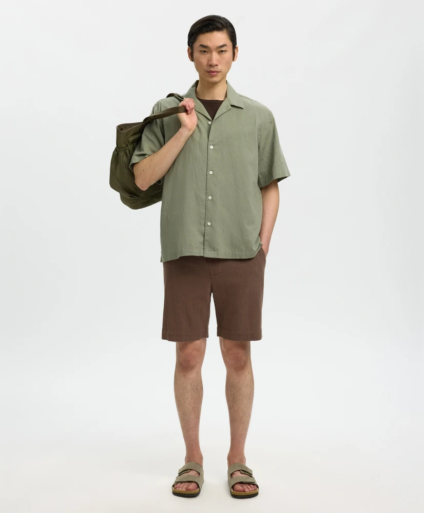 Selected Men Overhemd Linnenmix